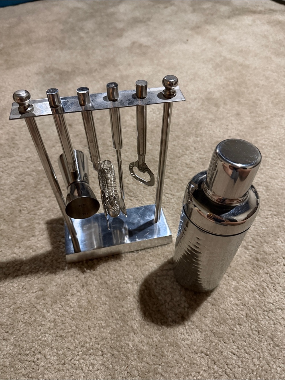 Target Silver Stainless Steel Cocktail Bar Tool Set with Shaker
